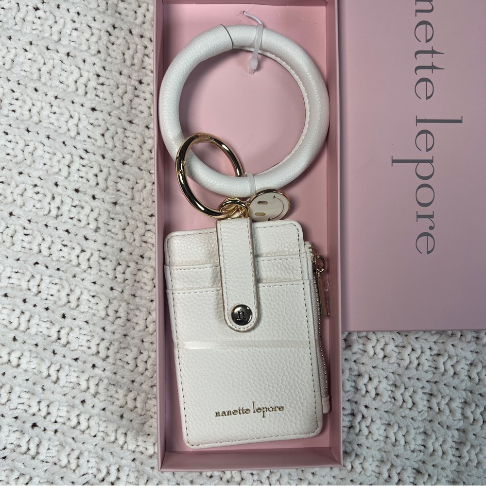 Nanette Lepore White Wristlet Wallet
